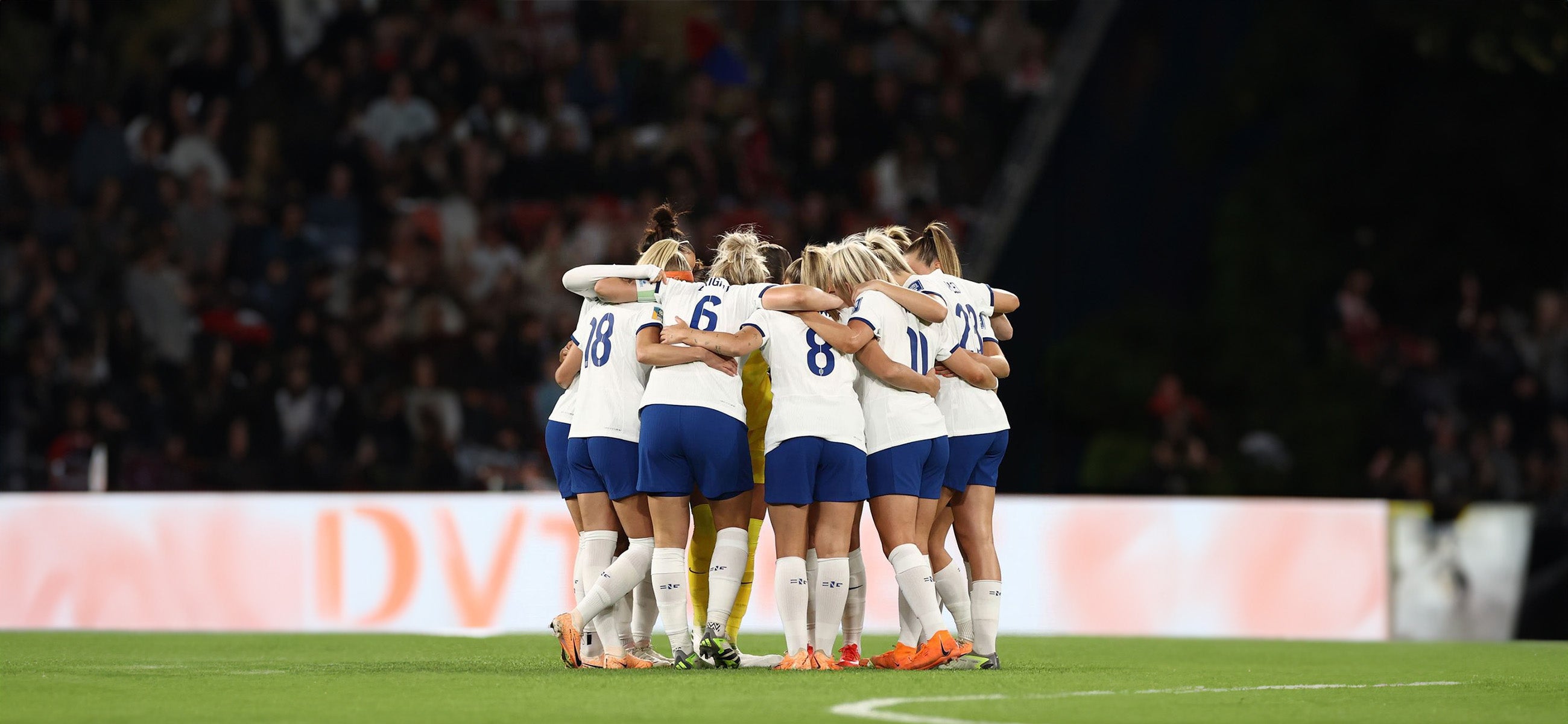 England Lionesses on the pitch