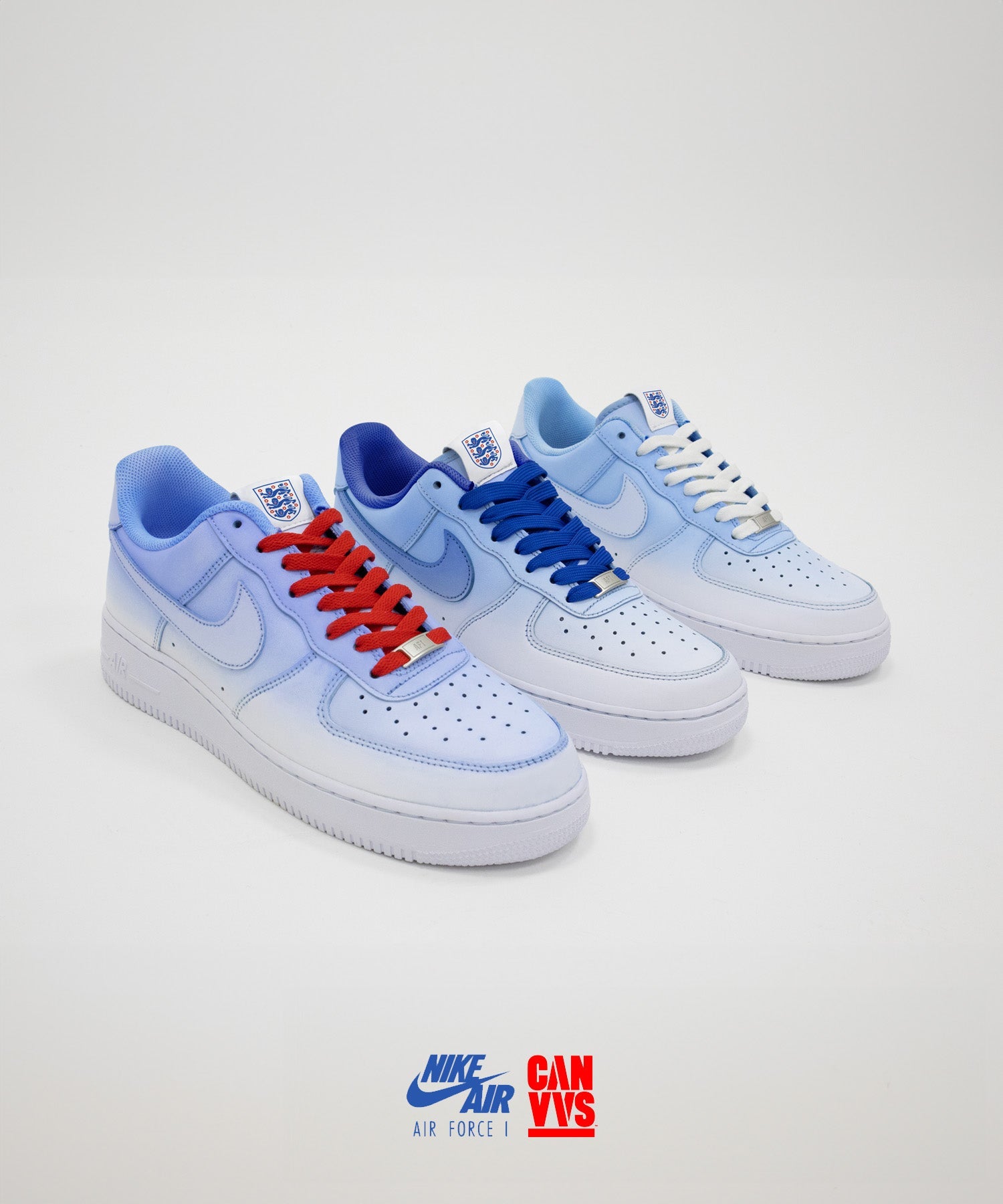 Custom Sneakers for England Men's Football Team. FIFA World Cup 2022.