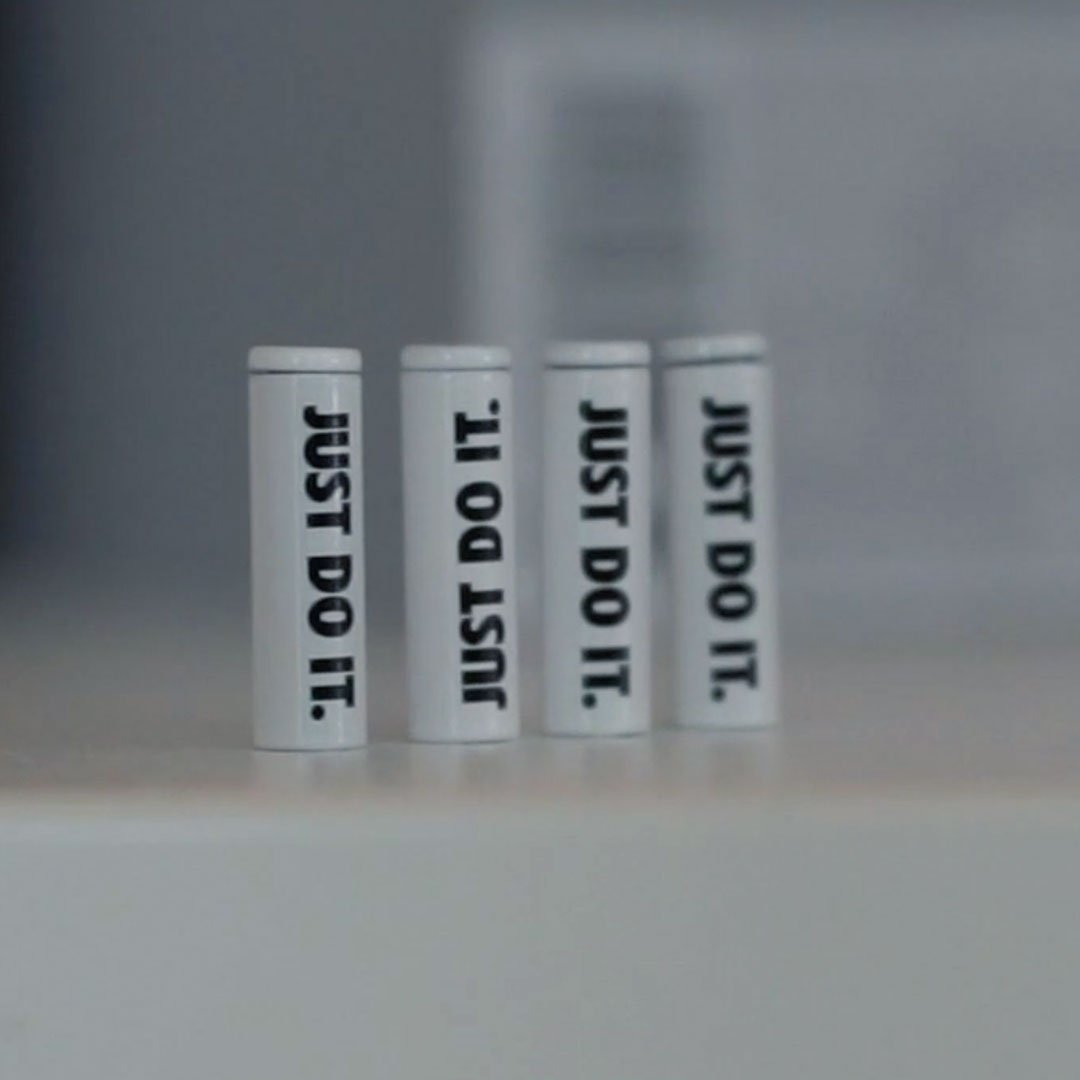 Nike Aglets ready to be attached