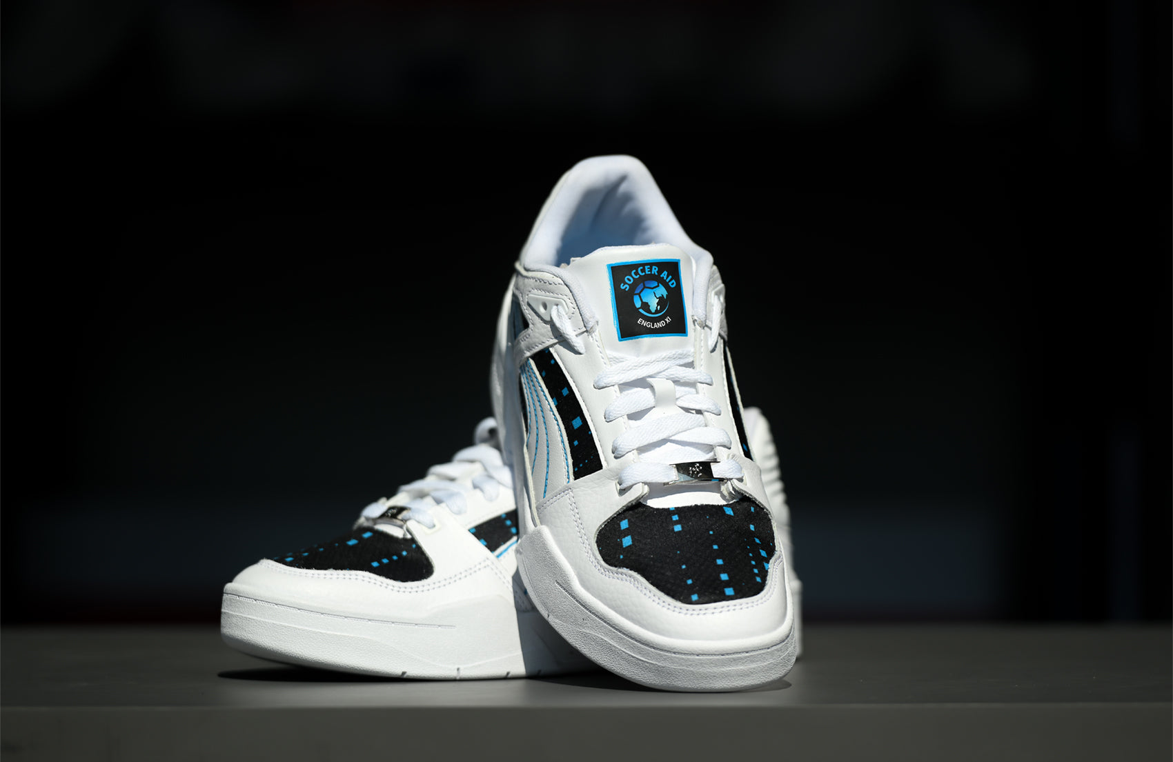 Customised Puma Slipstream Sneakers by CANVVS for Socceraid