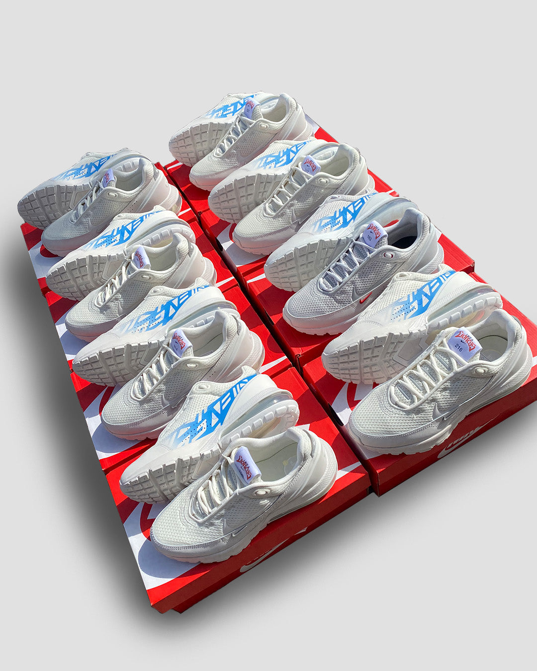 Custom Lionesses' themed Air Max Pulse trainer by CANVVS