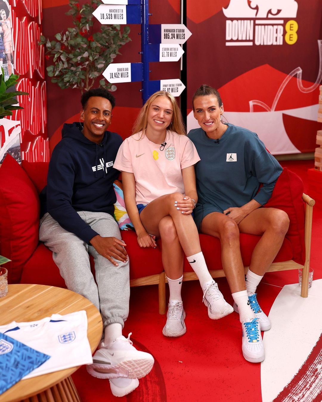 Jill Scott wearing Custom Lionesses' themed Air Force 1 trainer by CANVVS