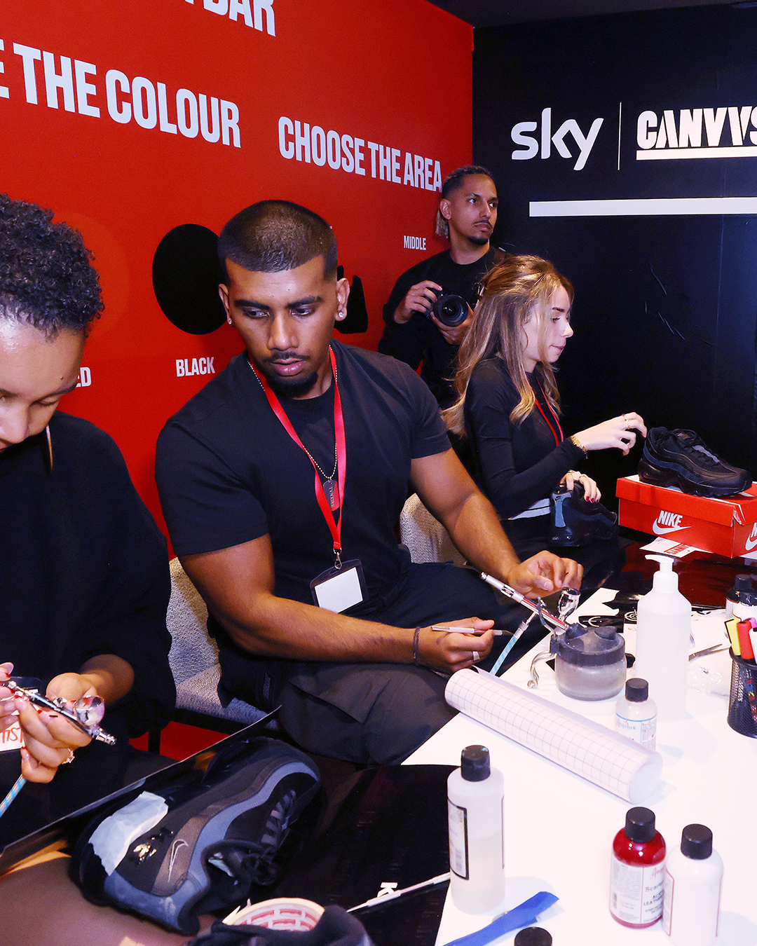 Sneaker Customisation Event Pop Up - Sky x CANVVS