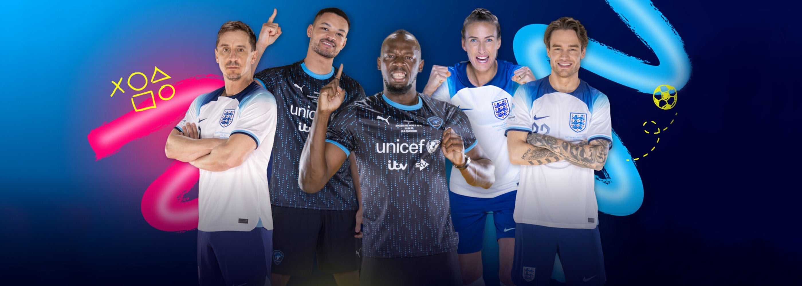 Soccer Aid Lineup Promo Poster